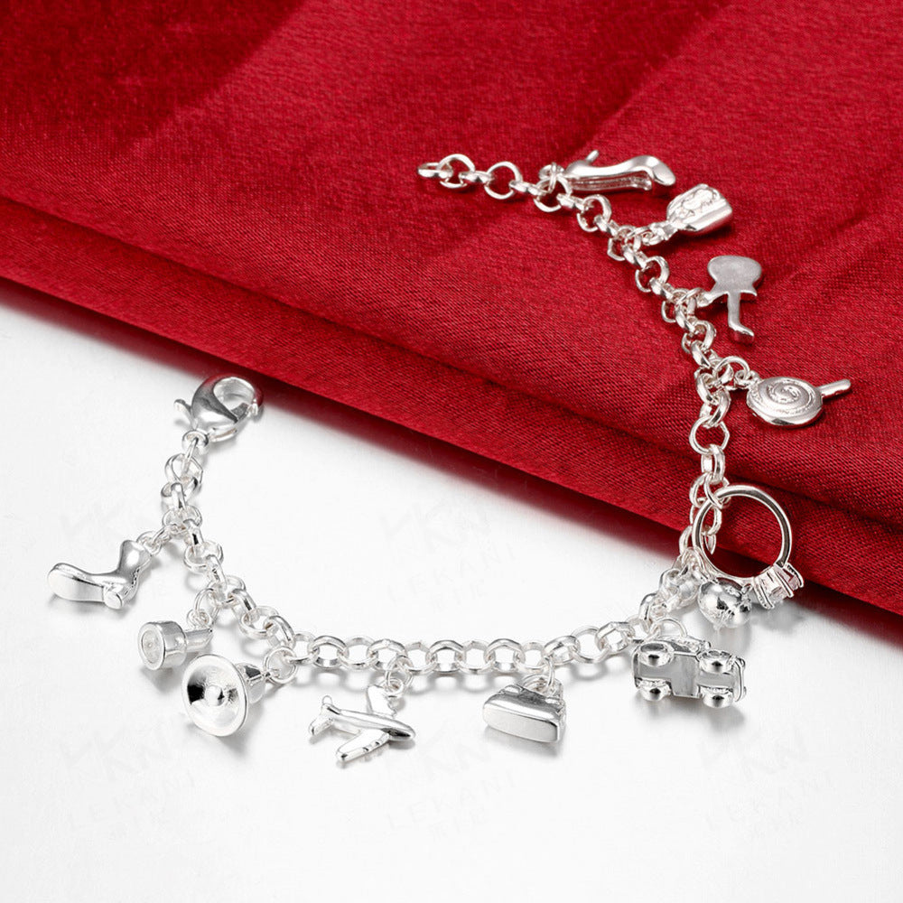 Silver bracelet, creative pendant bracelet