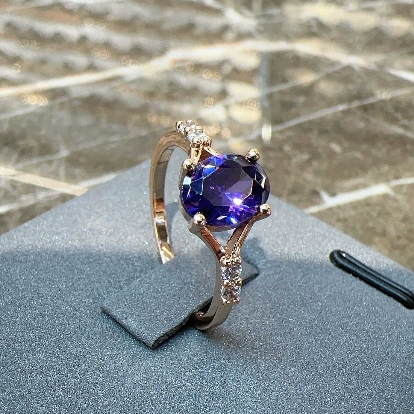 Rose Gold Amethyst Jewelry Kit