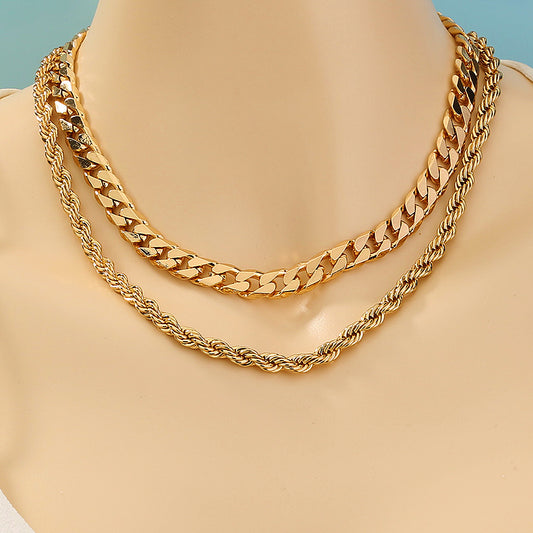 Bombastic punk, Retro Chic, two-tiered necklaces