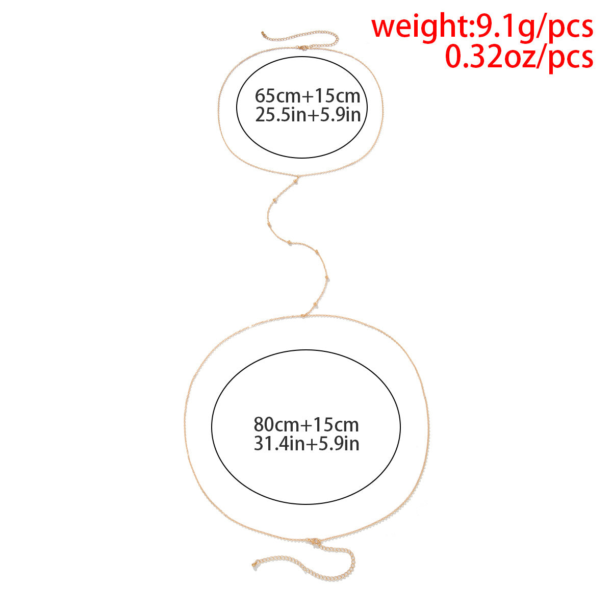 Beach Simple Hollow Necklace Waist Chain